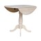 International Concepts Round 42 in Rd Dual Drop Leaf Pedestal Table, 35.5 inH, Unfinished, Ready to Finish, 42 in W, 42 in L K-42DPT-6B - alternate 5